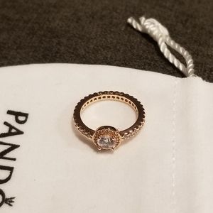 Rose gold pandora ring